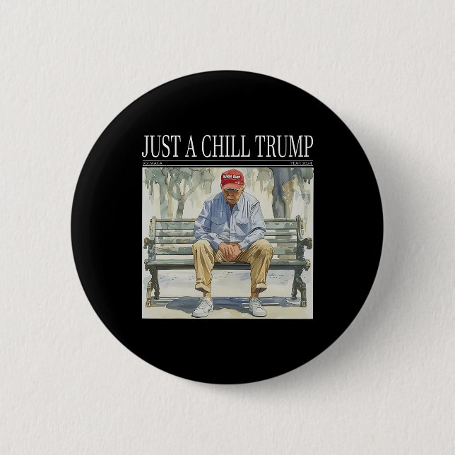 Badge Rond 5 Cm Je Ne Suis Qu'Un Gâteau Trump Drôle Gâteau Mème (Devant)
