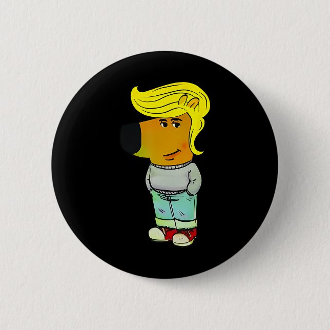 Badge Rond 5 Cm Je Ne Suis Qu'Un Gâteau Trump Drôle Juste Un Gars  (Devant)