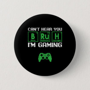 Badge Rond 5 Cm Je ne t'entends pas frangin je suis en train de jo