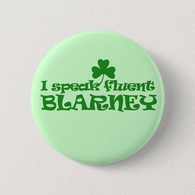 Badge Rond 5 Cm Je parle couramment BLARNEY (Devant)