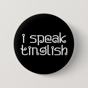 Badge Rond 5 Cm je parle tinglish