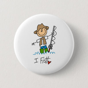Badge Rond 5 Cm Je pêche