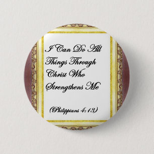 Badge Rond 5 Cm Je peux faire tout des choses par le bouton du