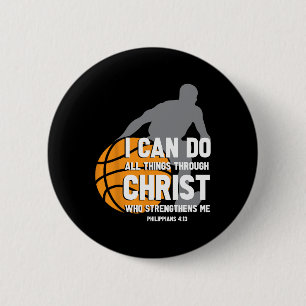 Badge Rond 5 Cm Je Peux Faire Tout Par Le Christ Christian Baske