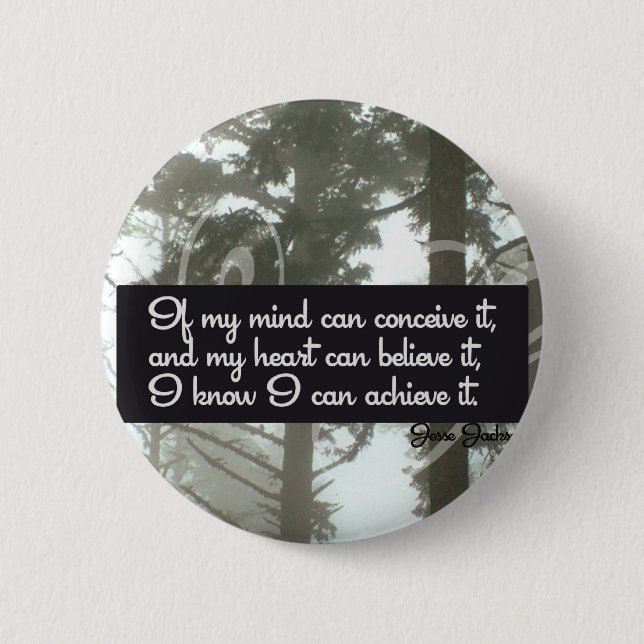 Badge Rond 5 Cm Je peux réaliser le bouton de motivation (Devant)