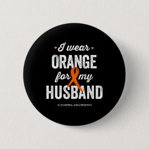 Badge Rond 5 Cm Je Porte De L'Orange Pour Mon Mari