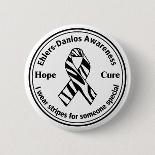 Badge Rond 5 Cm Je porte des rayures pour quelqu'un bouton spécia