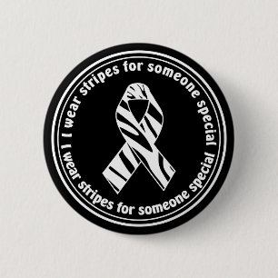 Badge Rond 5 Cm Je porte des rayures pour quelqu'un bouton spécia