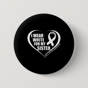 Badge Rond 5 Cm Je porte du blanc pour ma sœur pour la sensibilisa