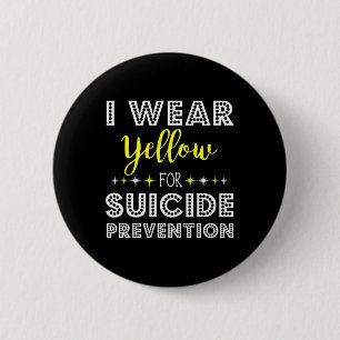 Badge Rond 5 Cm Je Porte Du Jaune Pour Le Sujet De Sensibilisation