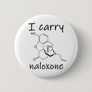 Badge Rond 5 Cm Je porte du naloxone