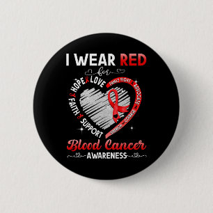 Badge Rond 5 Cm Je Porte Du Rouge Pour Les Cadeaux De Sensibilisat