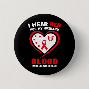 Badge Rond 5 Cm Je Porte Du Rouge Pour Mon Mari Sensibilisation Au