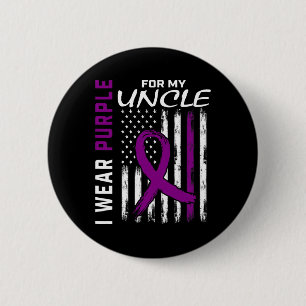 Badge Rond 5 Cm Je Porte Du Violet Pour Mon Oncle Epilepsy Sensibi