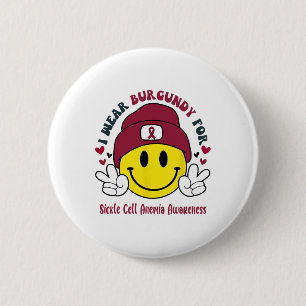 Badge Rond 5 Cm Je Porte La Bourgogne Pour La Sensibilisation À L'