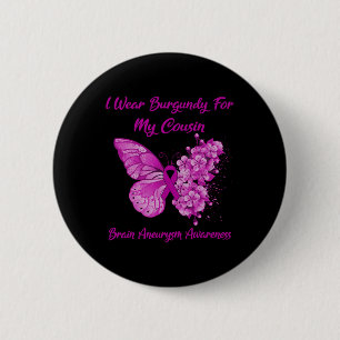 Badge Rond 5 Cm Je Porte La Bourgogne Pour Mon Cousin Cerveau Aneu
