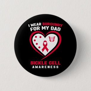 Badge Rond 5 Cm Je porte la bourgogne pour mon père La conscience