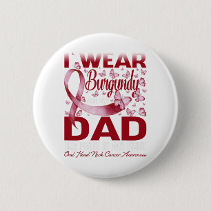 Badge Rond 5 Cm Je Porte La Bourgogne Pour Mon Père Tête Orale Can