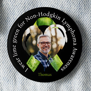 Badge Rond 5 Cm Je Porte la Photo de Sensibilisation au Vert Citro