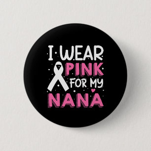 Badge Rond 5 Cm Je Porte Le Rose Pour Ma Sensibilisation Au Cancer