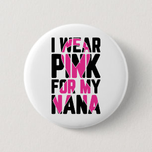 Badge Rond 5 Cm Je Porte Le Rose Pour Ma Sensibilisation Au Cancer