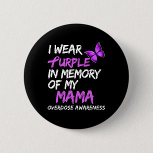 Badge Rond 5 Cm Je Porte Le Violet En Mémoire De Mon Adjudicateur 