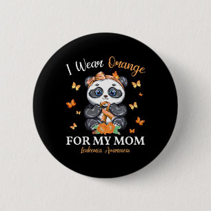 Badge Rond 5 Cm Je Porte L'Orange Pour Ma Maman Panda De Sensibili