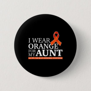 Badge Rond 5 Cm Je Porte Orange Pour Ma Tante Pour Que Nous Puissi