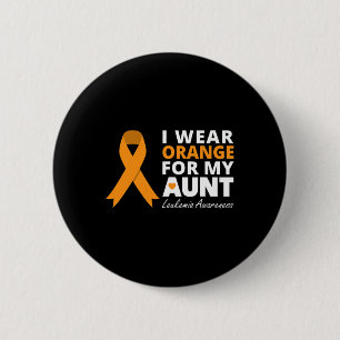 Badge Rond 5 Cm Je Porte Orange Pour Ma Tante Ribbon Family Warrie