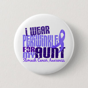 Badge Rond 5 Cm Je porte tante 6,4 cancer de l'estomac de