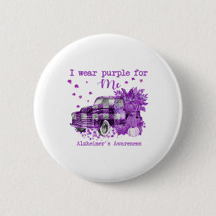 Badge Rond 5 Cm Je Porte Un Camion Citrouille Violet Pour Moi Heim