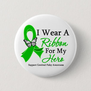 Badge Rond 5 Cm Je porte un ruban pour mon infirmité motrice