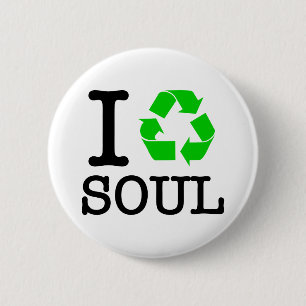 Badge Rond 5 Cm Je Recycle L'Âme