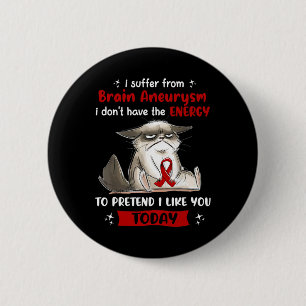 Badge Rond 5 Cm Je Souffre De Cerveau Aneurysme Sensibilisation Fu