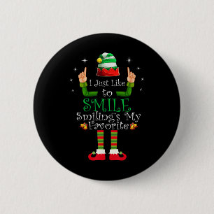 Badge Rond 5 Cm Je souris juste parce que sourire est mon t-shirt