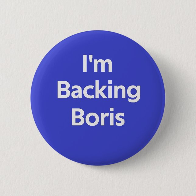 Badge Rond 5 Cm Je soutiens Boris (Devant)