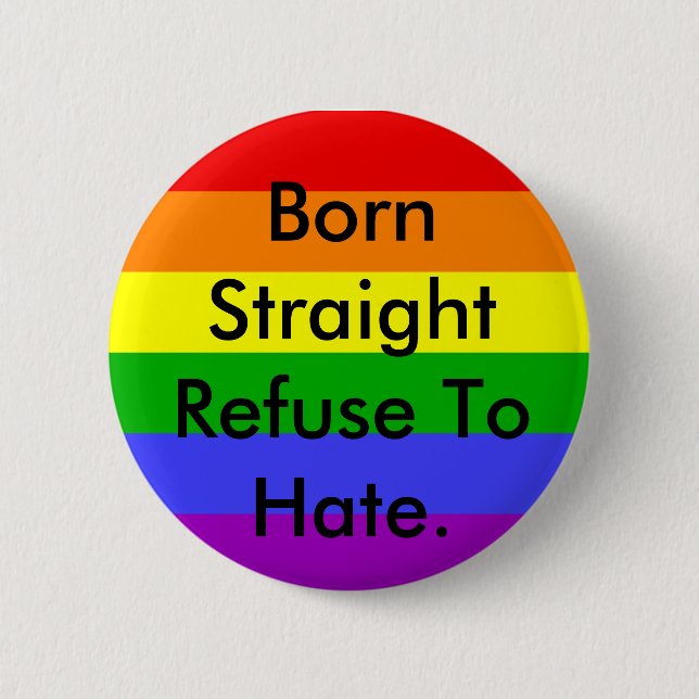 Badge Rond 5 Cm je soutiens des homosexuels ! (Devant)