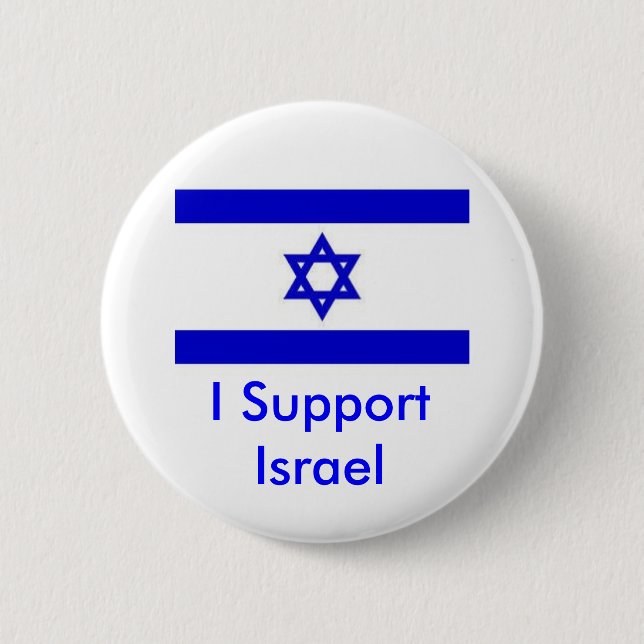 Badge Rond 5 Cm Je soutiens Israël (Devant)
