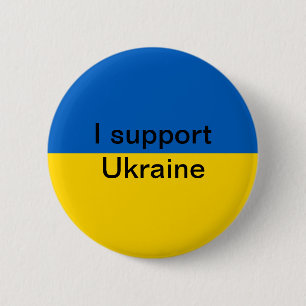 Badge Rond 5 Cm Je soutiens l'Ukraine