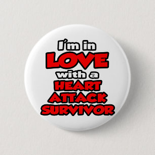 Badge Rond 5 Cm Je suis amoureuse d'un survivant de l'attaque card