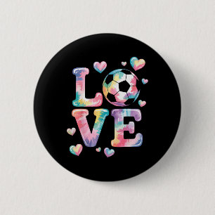 Badge Rond 5 Cm Je suis amoureux du gardien de but de football Fil