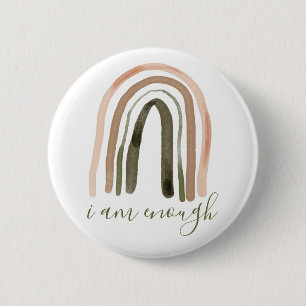 Badge Rond 5 Cm Je Suis Assez Inspirant Affirmation