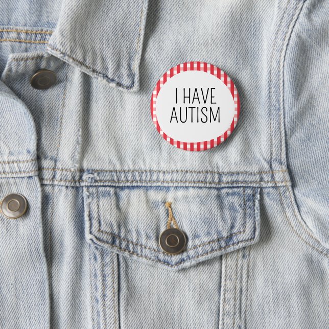 Badge Rond 5 Cm Je suis autiste (En situation)
