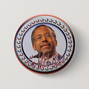 Badge Rond 5 Cm Je suis avec Ben !  Bouton