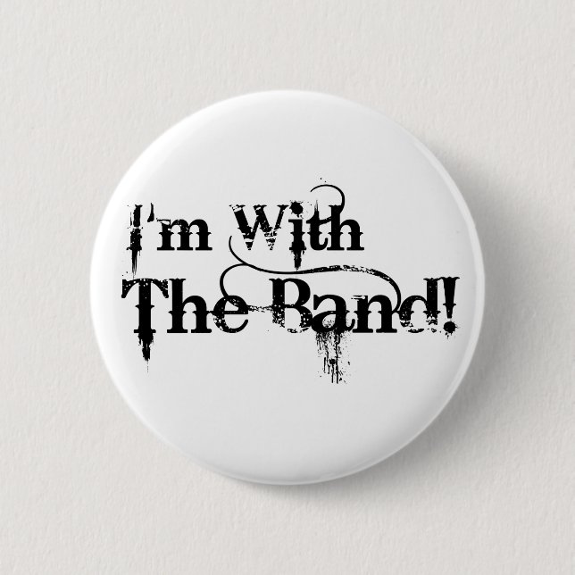 Badge Rond 5 Cm Je suis avec la bande ! (Devant)