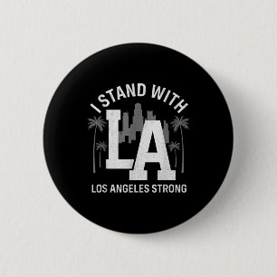 Badge Rond 5 Cm Je suis avec La Californie Los Angeles 