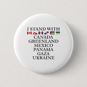 Badge Rond 5 Cm Je suis avec le Canada Groenland Mexique Panama Ga