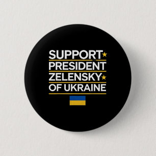 Badge Rond 5 Cm Je suis avec le président Zelensky - Je suis avec