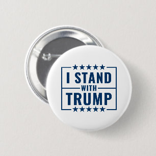 Badge Rond 5 Cm Je Suis Avec Le Signe Trump 2024
