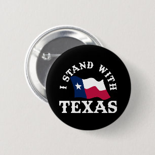 Badge Rond 5 Cm Je suis avec le Texas
